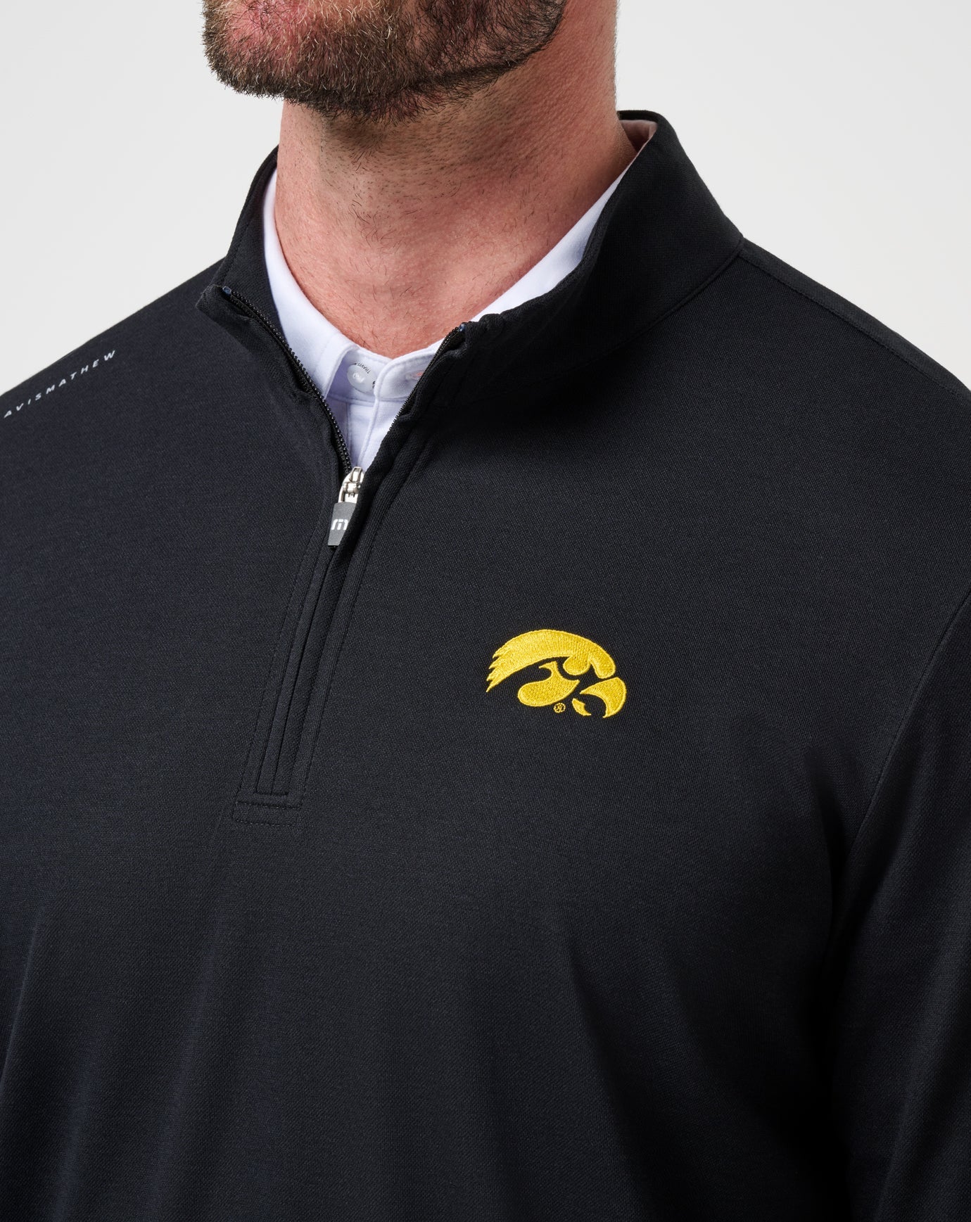Black Travis Mathew Iowa Time To Tailgate Quarter Zip