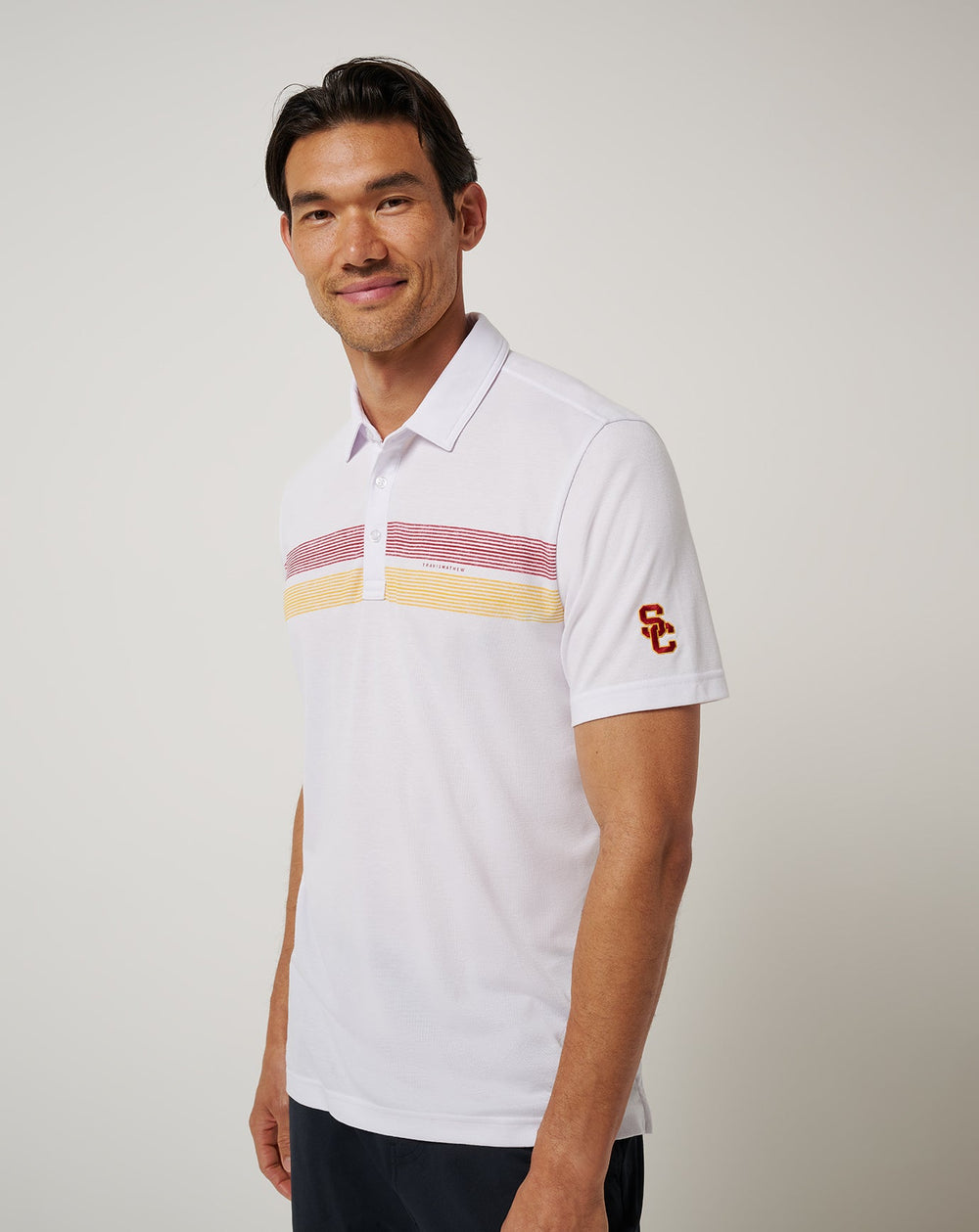 White/Cardinal Travis Mathew USC Top Recruit Polo