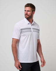 White/Black Travis Mathew Nebraska Top Recruit Polo