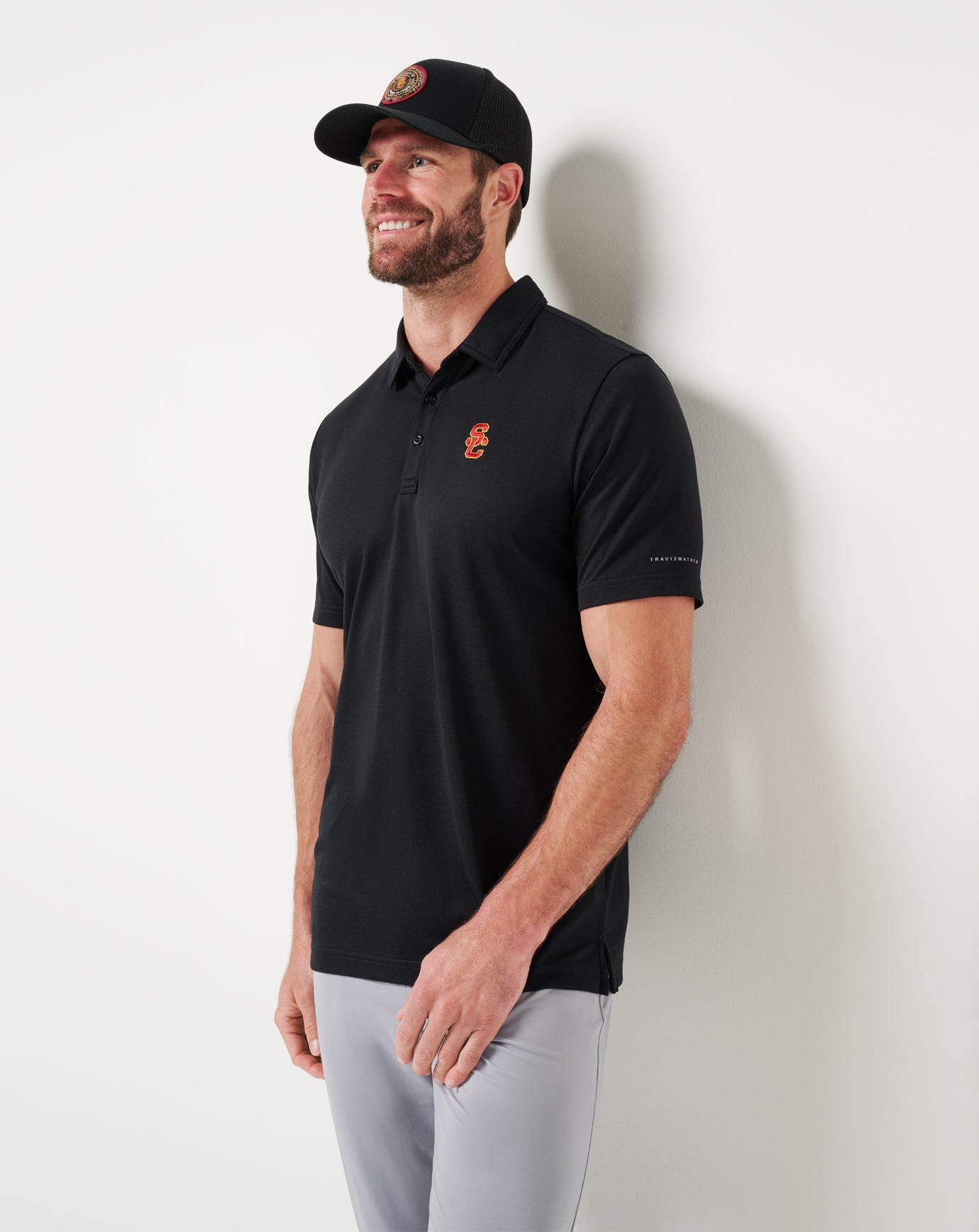 Black Travis Mathew USC School Pride Polo