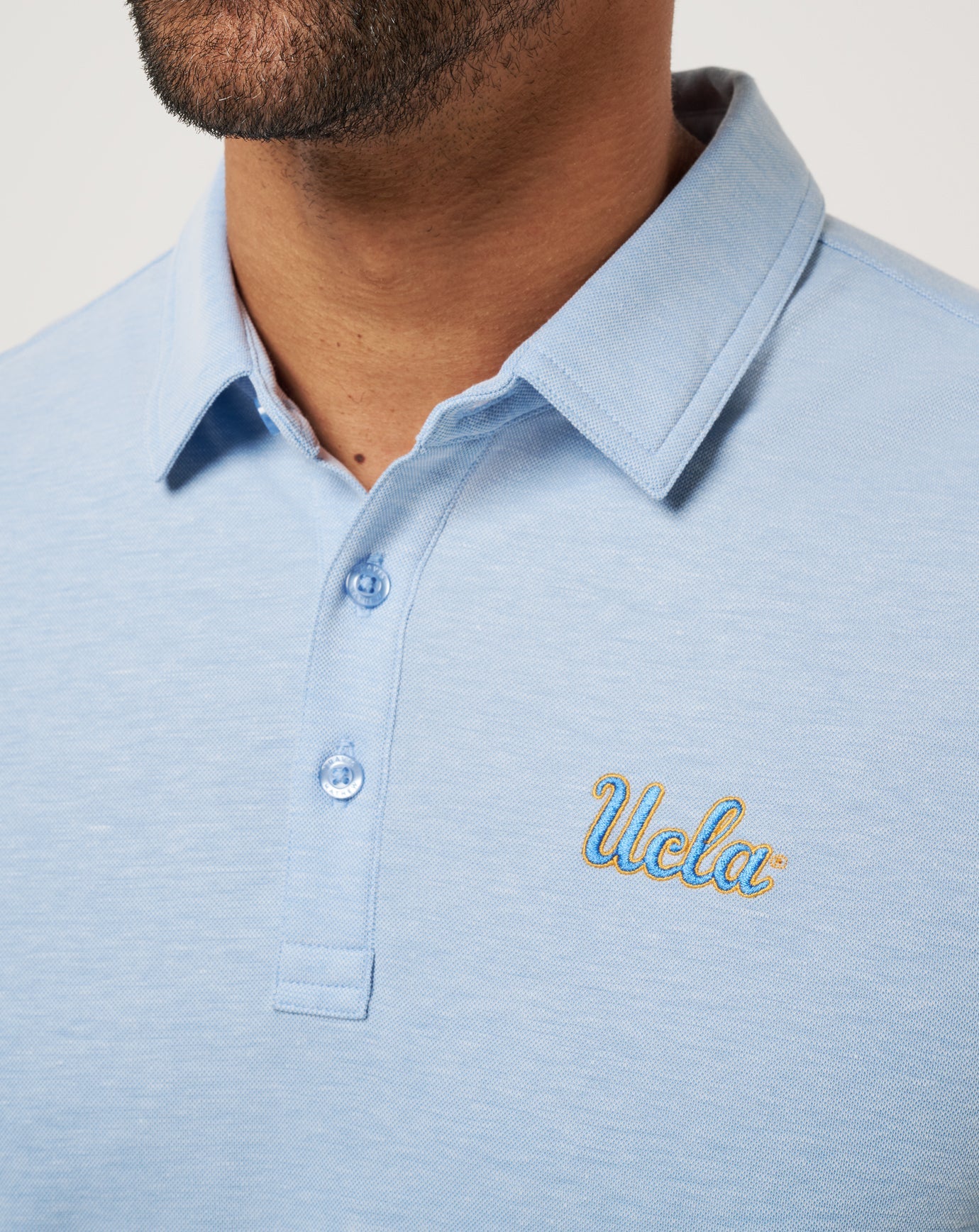 Heather Blue Travis Mathew UCLA School Pride Polo