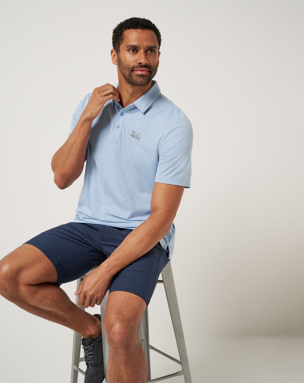 Heather Blue Travis Mathew UCLA School Pride Polo