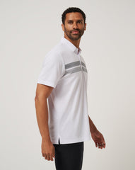White/Black Travis Mathew Iowa Top Recruit Polo