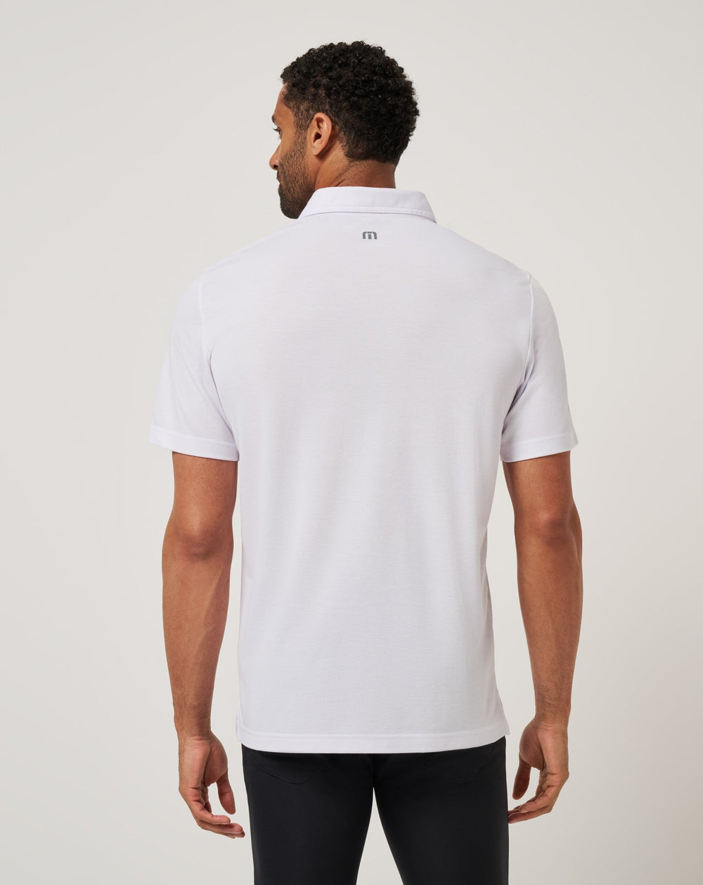 White/Black Travis Mathew Iowa Top Recruit Polo