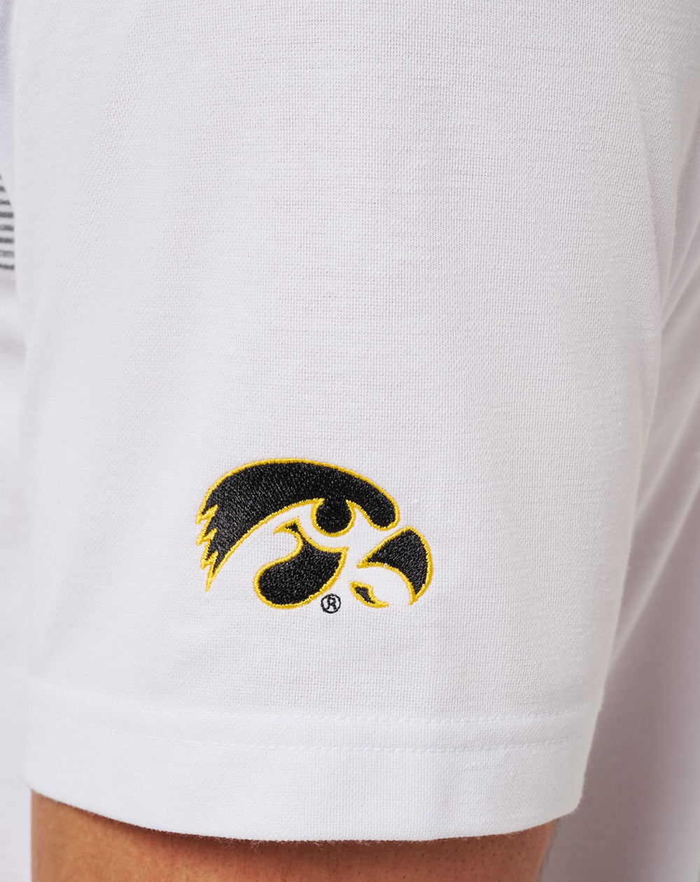 White/Black Travis Mathew Iowa Top Recruit Polo