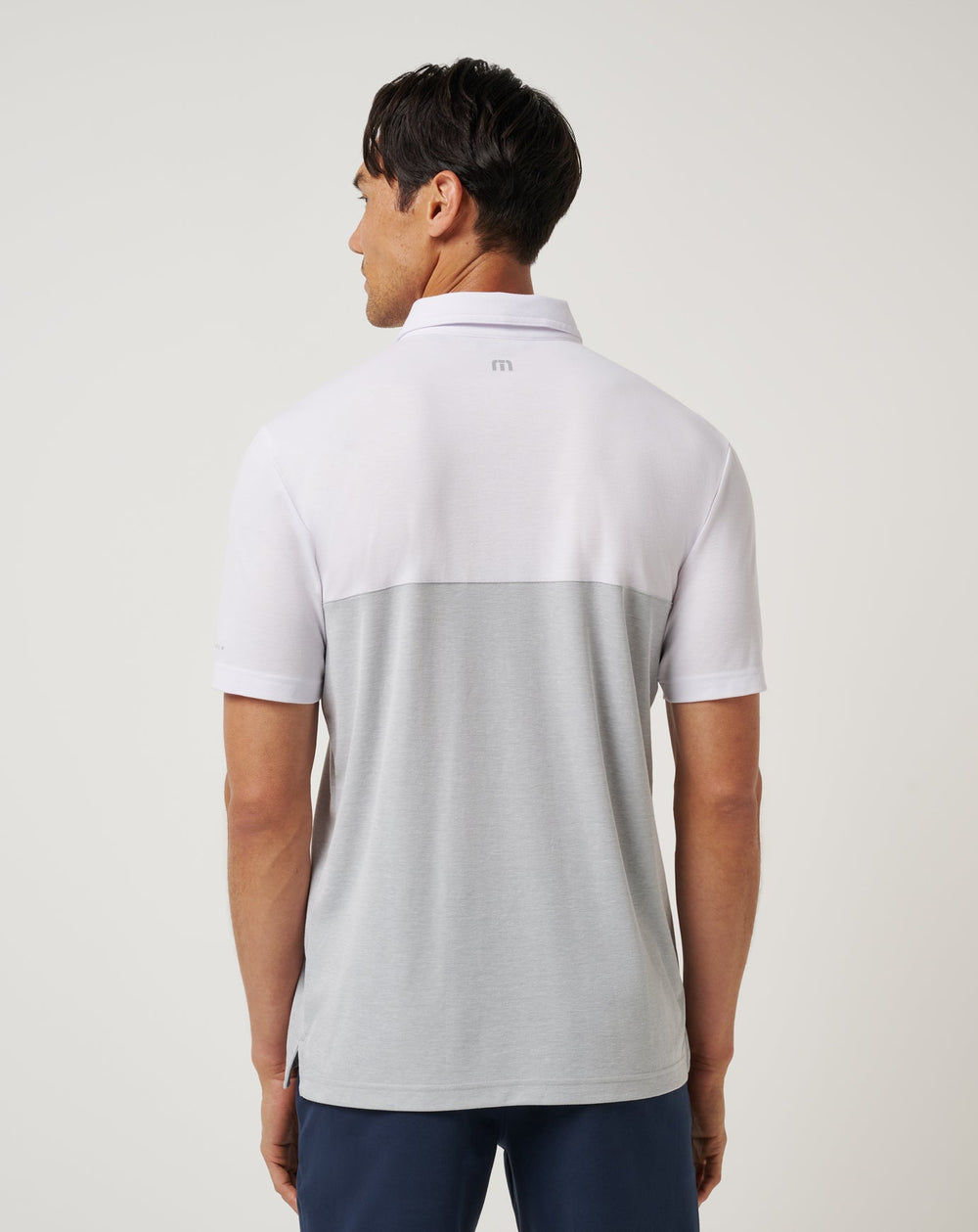 White/Heather Grey Travis Mathew UCLA Drop Back Polo