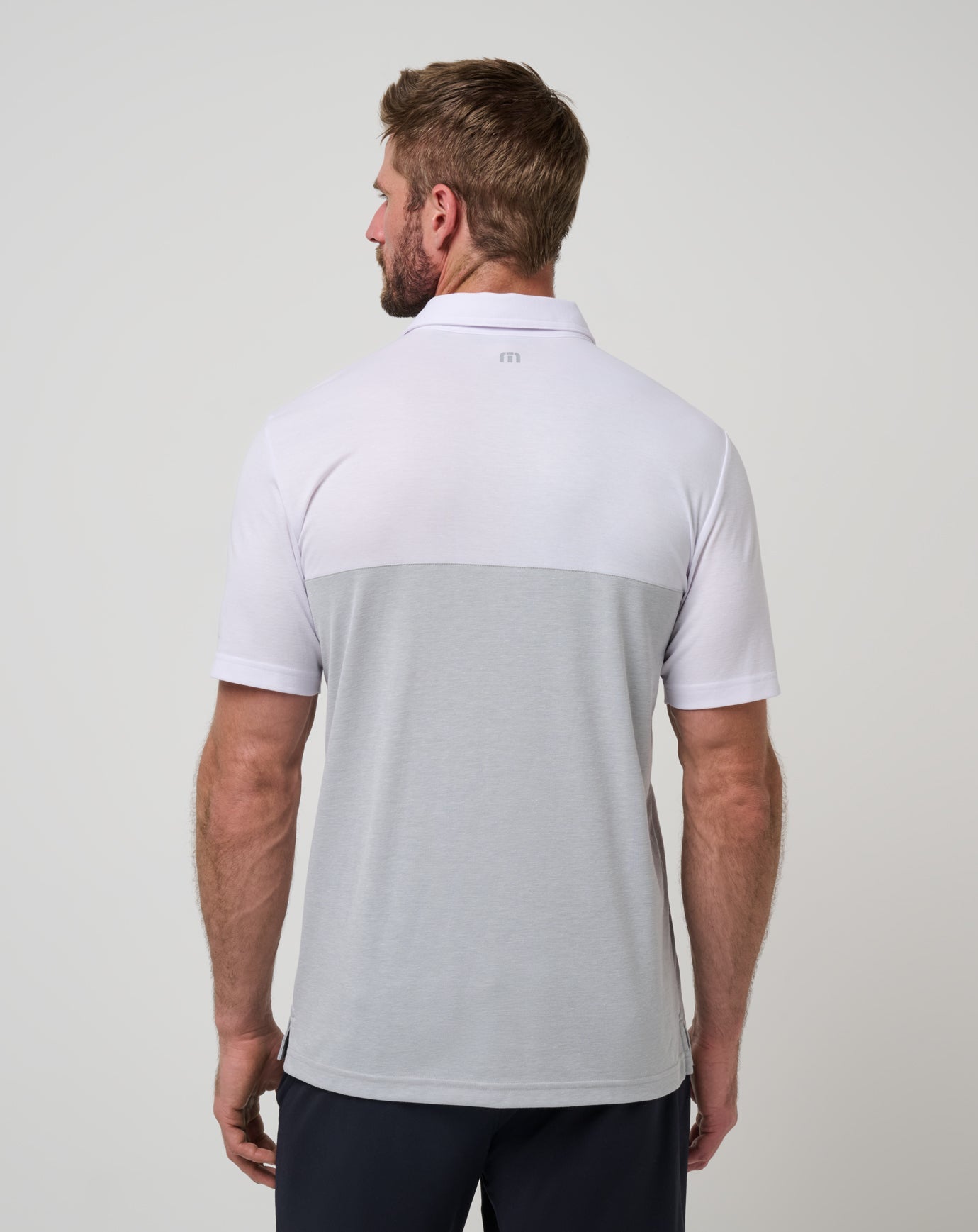 White/Heather Grey Travis Mathew USC Drop Back Polo