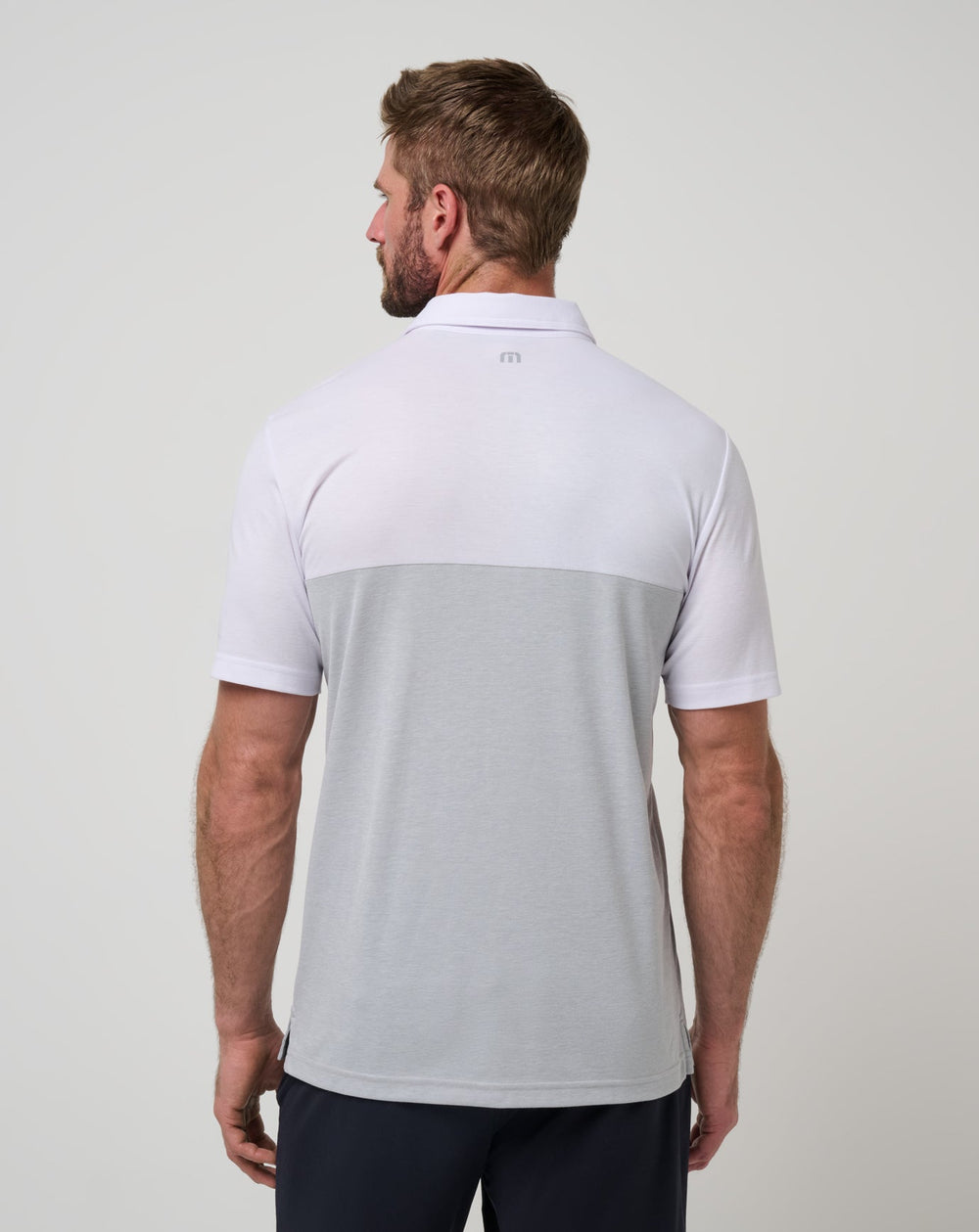 White/Heather Grey Travis Mathew USC Drop Back Polo