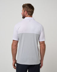 White/Heather Grey Travis Mathew USC Drop Back Polo
