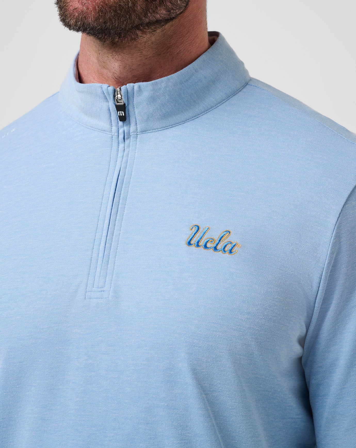 Heather Blue Travis Mathew UCLA Time To Tailgate Quarter Zip