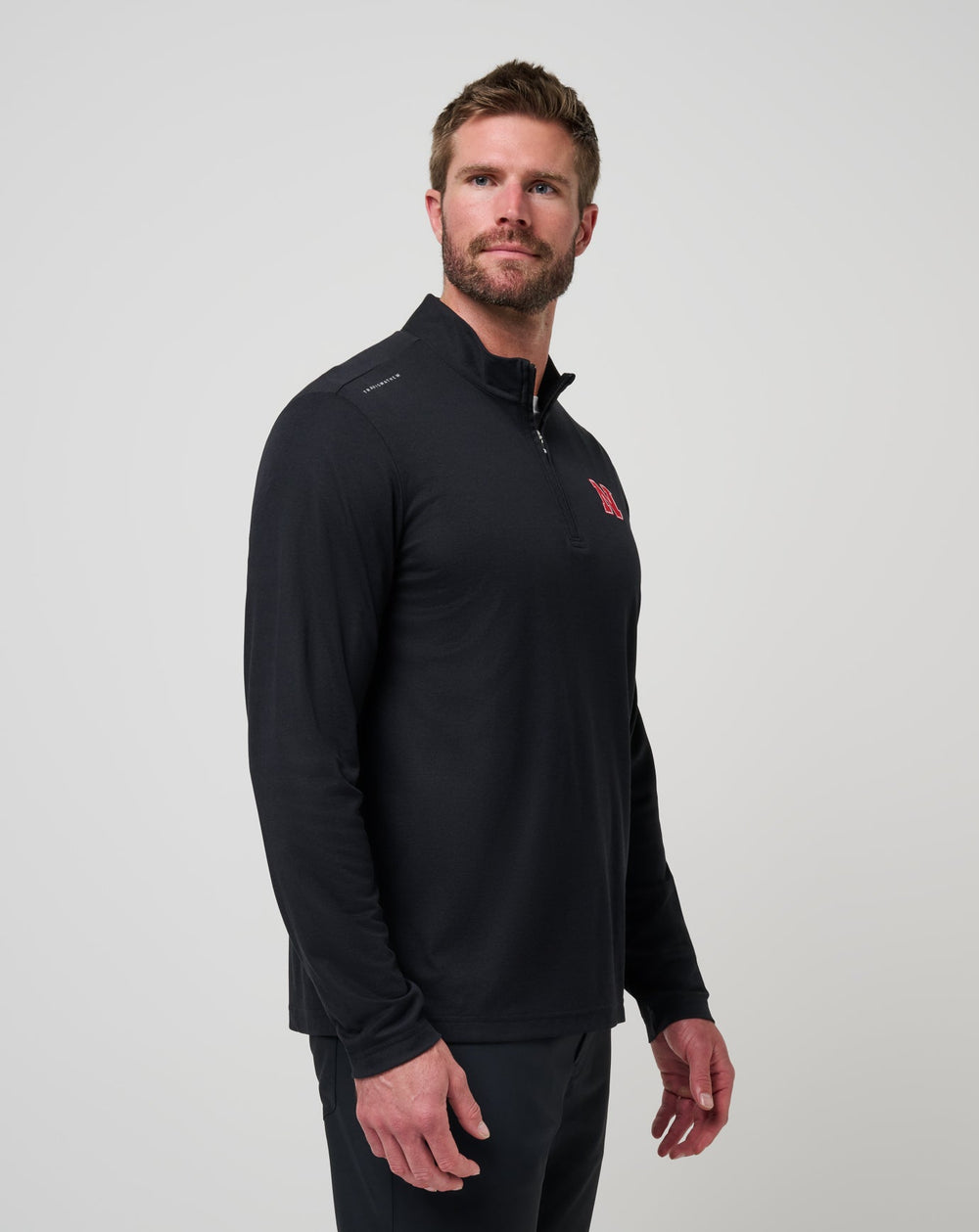 Black Travis Mathew Nebraska Time To Tailgate Quarter Zip