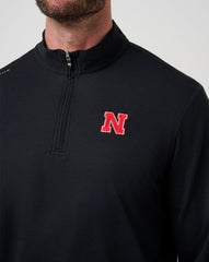 Black Travis Mathew Nebraska Time To Tailgate Quarter Zip