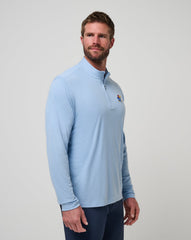 Heather Blue Travis Mathew Kansas Time To Tailgate Quarter Zip