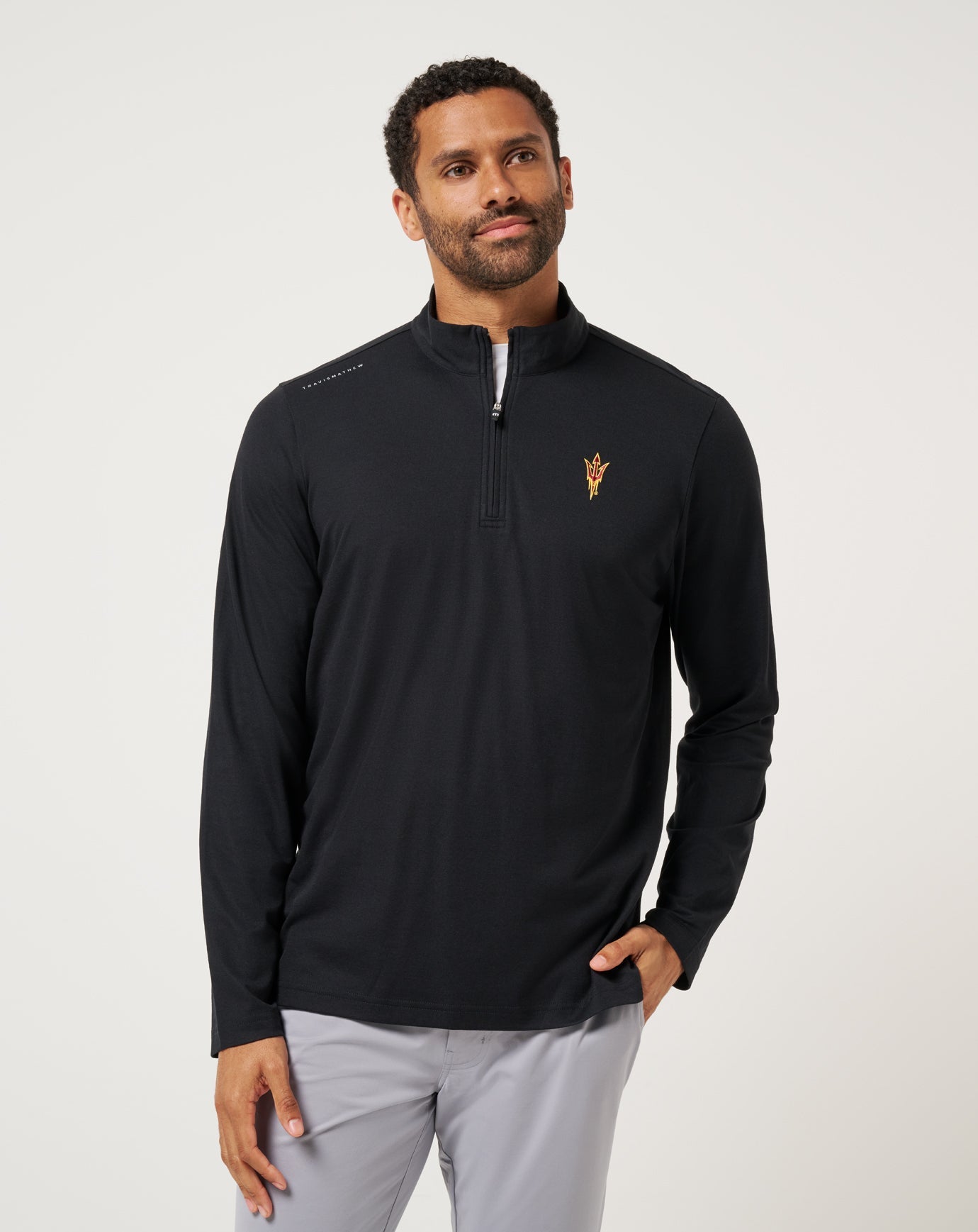 Black Travis Mathew ASU Time To Tailgate Quarter Zip