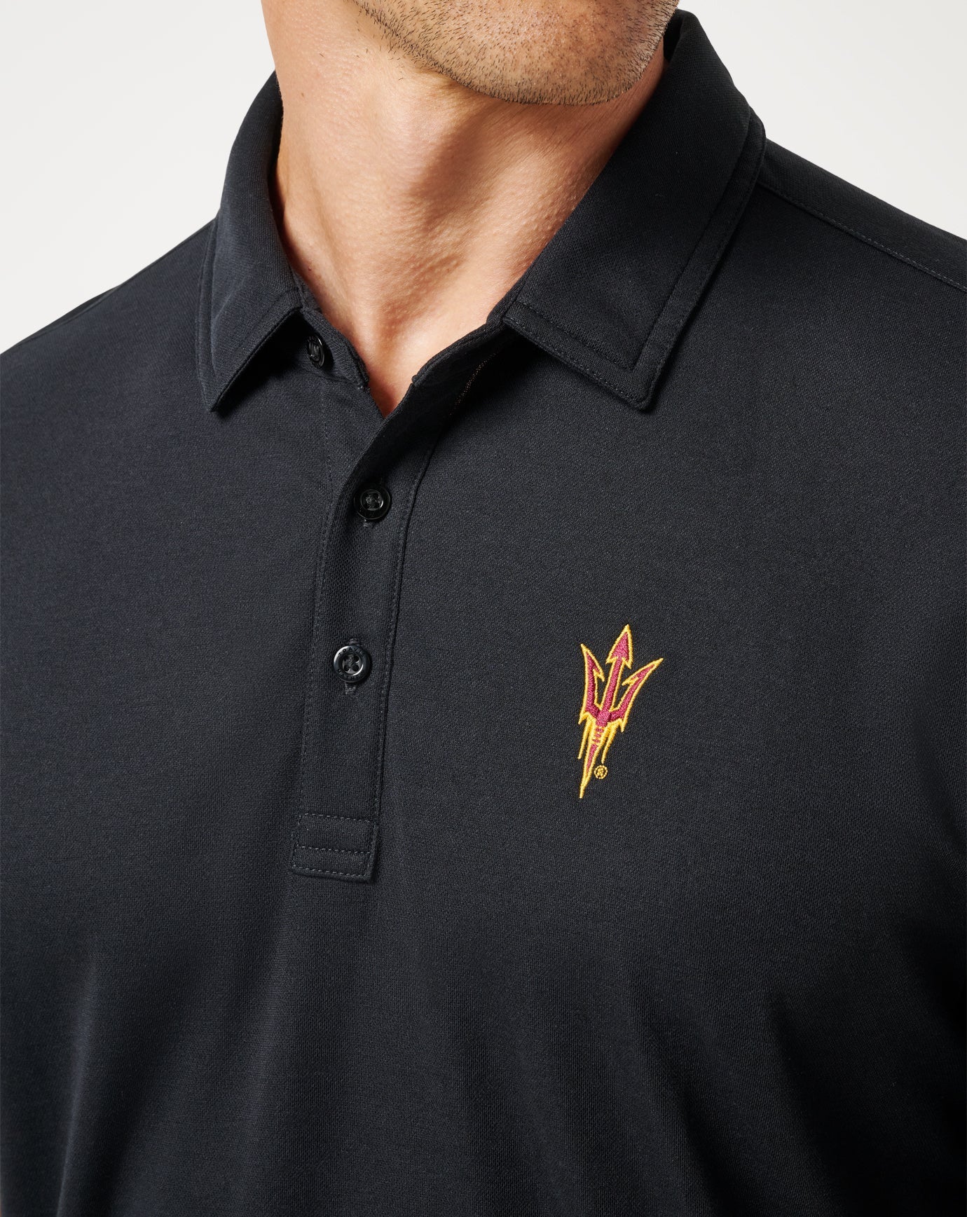 Black Travis Mathew ASU School Pride Polo