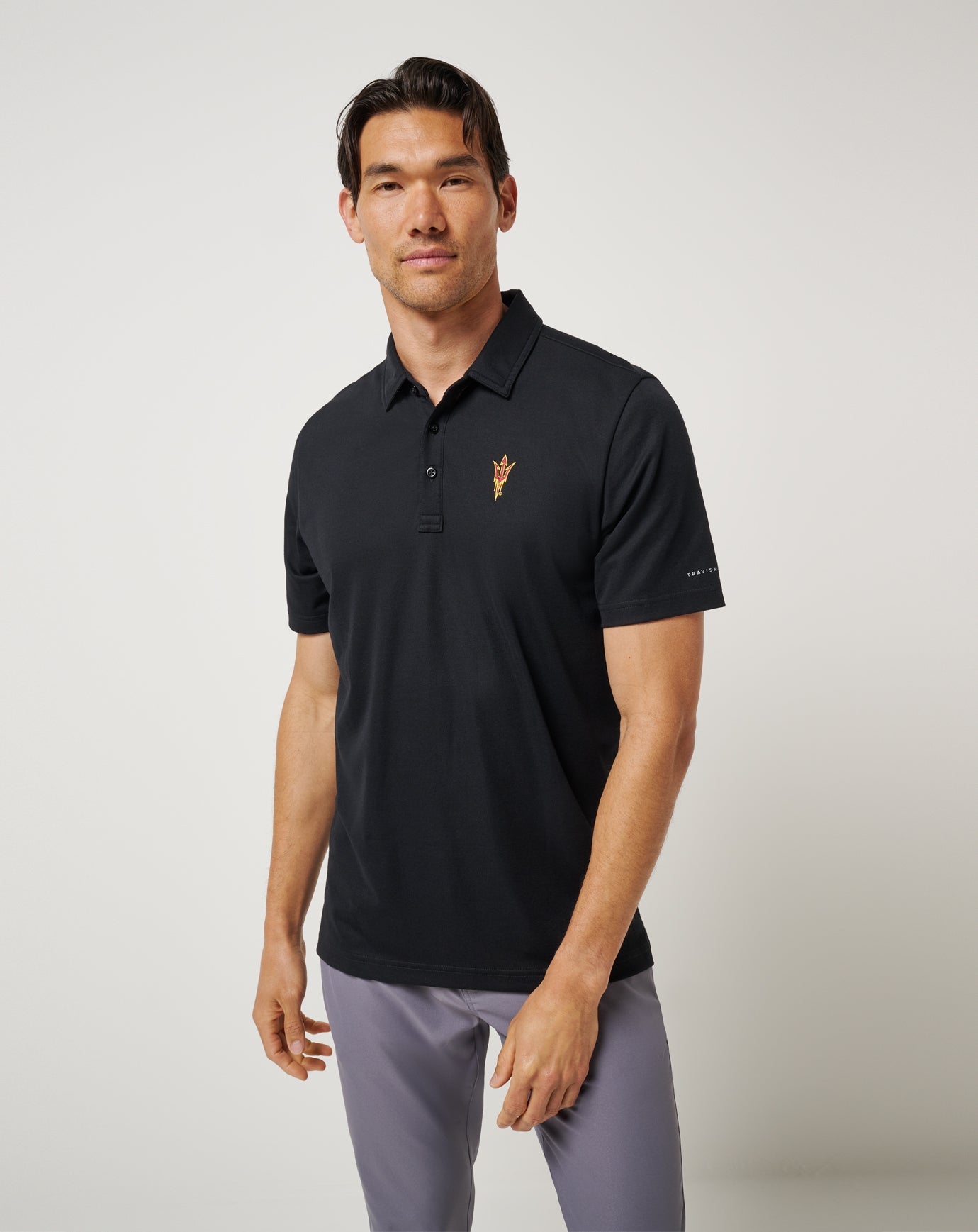 Black Travis Mathew ASU School Pride Polo