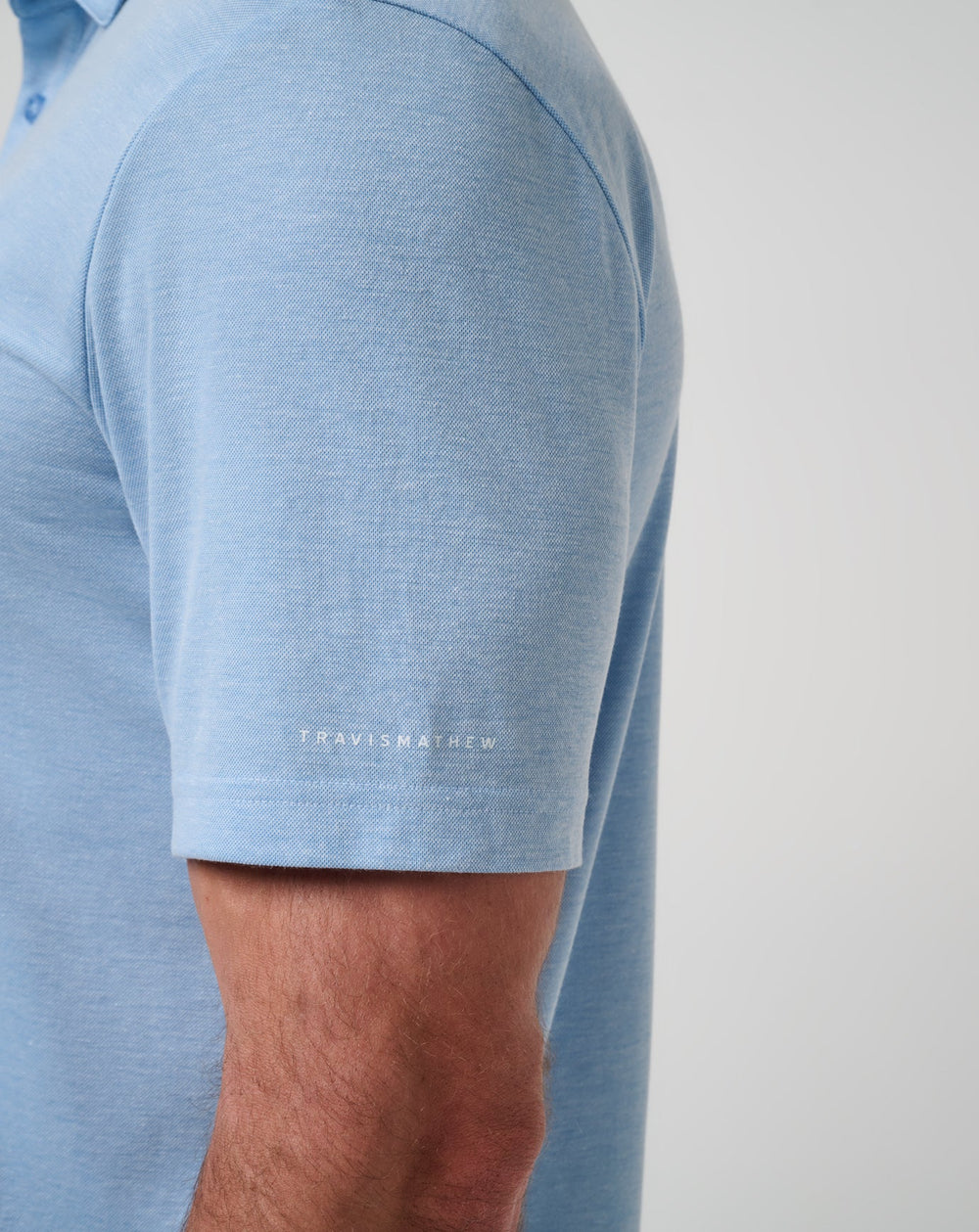 Heather Blue Travis Mathew Kansas School Pride Polo