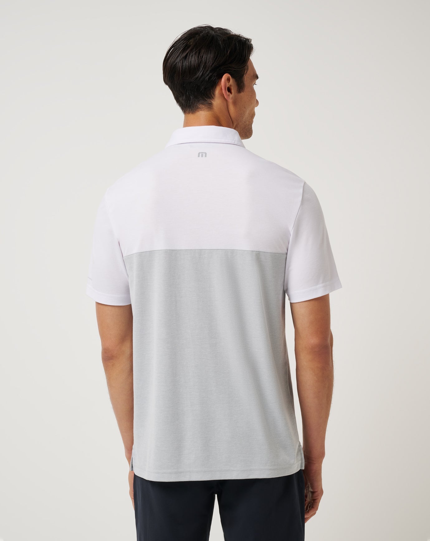 White/Heather Grey Travis Mathew ASU Drop Back Polo
