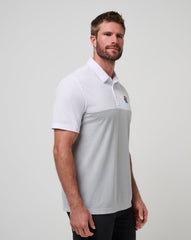 White/Heather Grey Travis Mathew Kansas Drop Back Polo