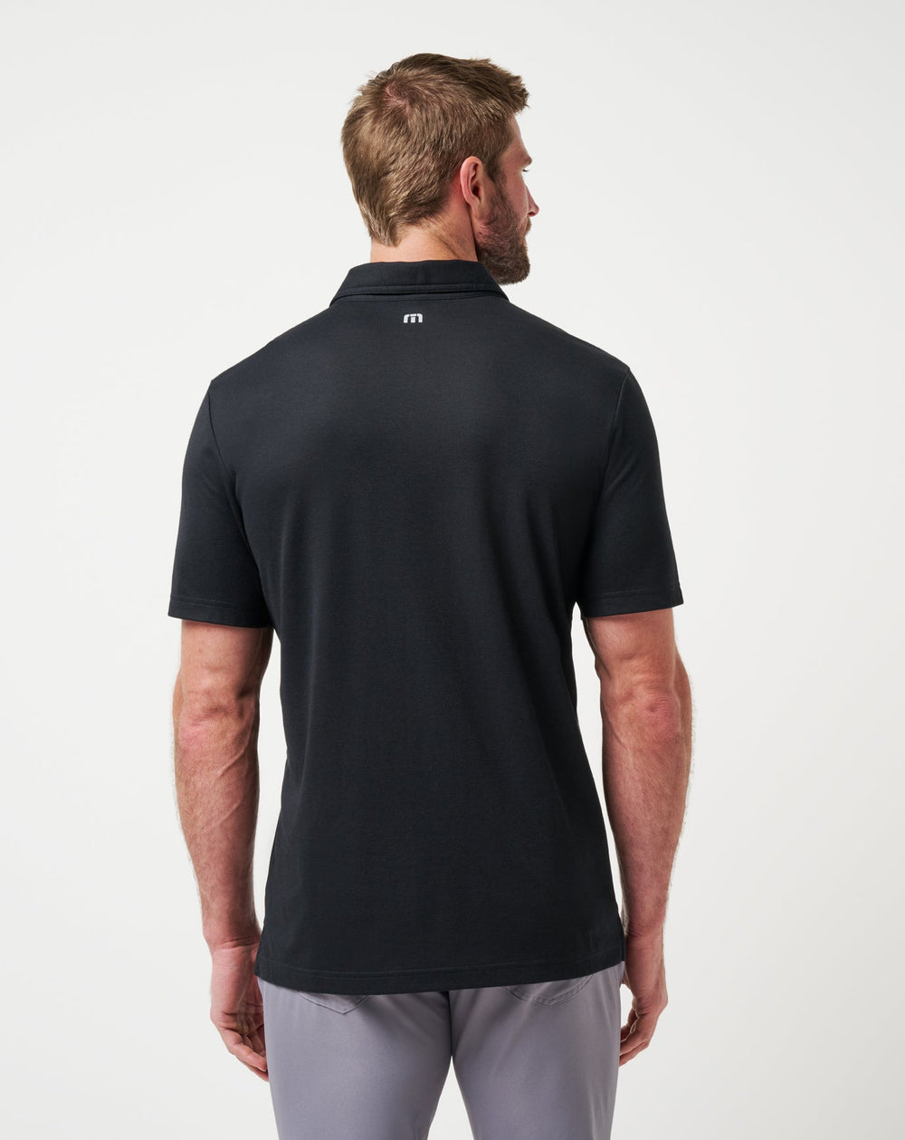 Black Travis Mathew Stanford School Pride Polo