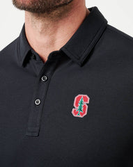 Black Travis Mathew Stanford School Pride Polo