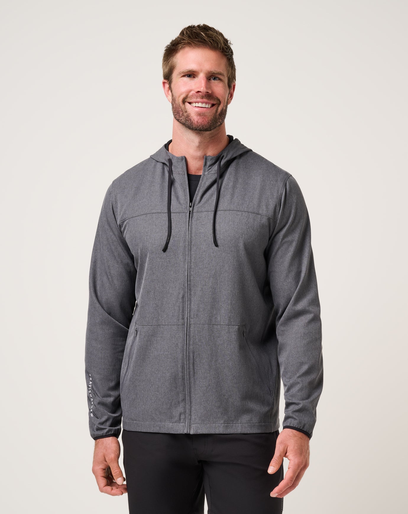 Heather Dark Grey Travis Mathew Court Control Hoodie