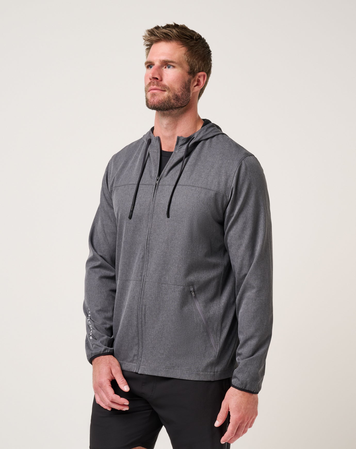 Heather Dark Grey Travis Mathew Court Control Hoodie