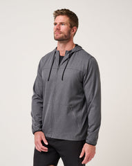 Heather Dark Grey Travis Mathew Court Control Hoodie