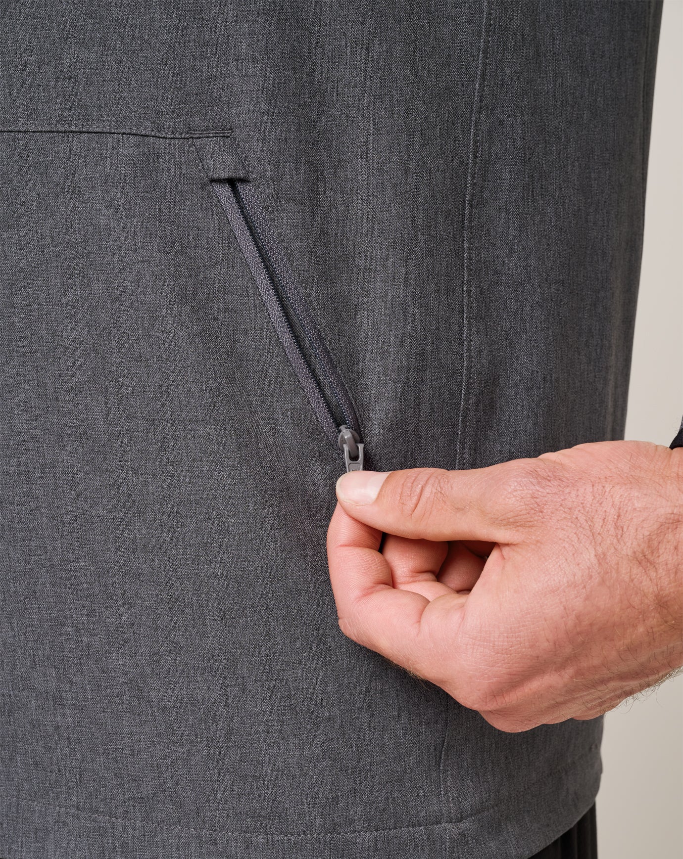 Heather Dark Grey Travis Mathew Court Control Hoodie