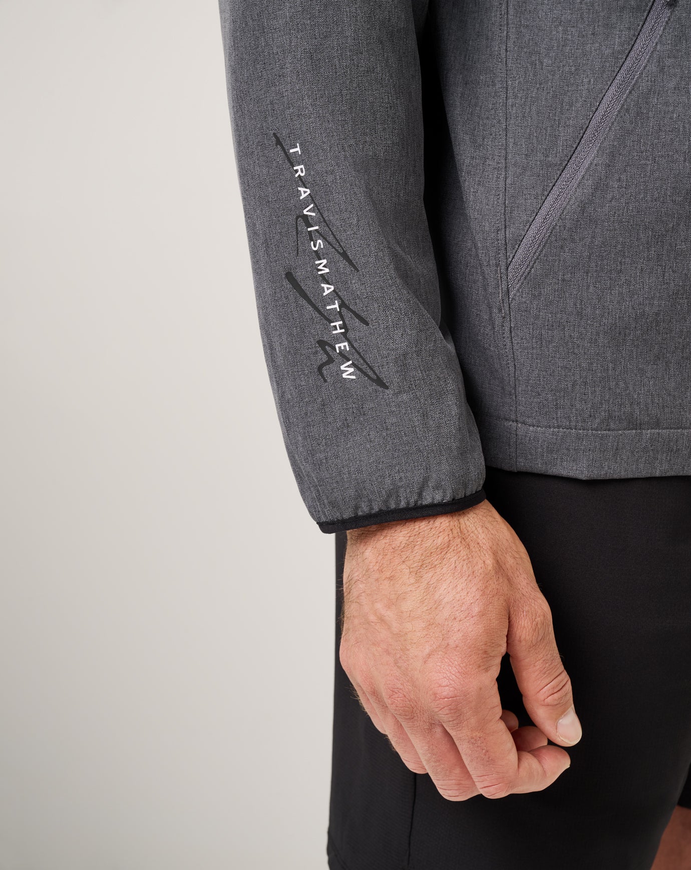 Heather Dark Grey Travis Mathew Court Control Hoodie