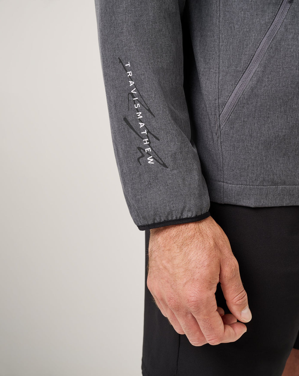 Heather Dark Grey Travis Mathew Court Control Hoodie