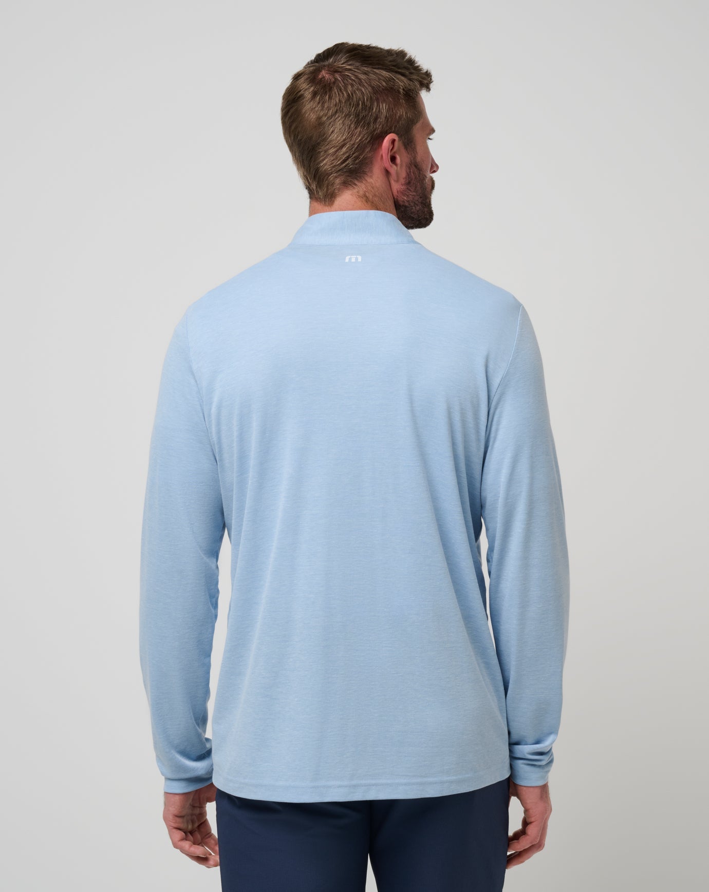 Heather Blue Travis Mathew UT Austin Time To Tailgate Quarter Zip