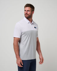 White/Heather Grey Travis Mathew Florida Drop Back Polo
