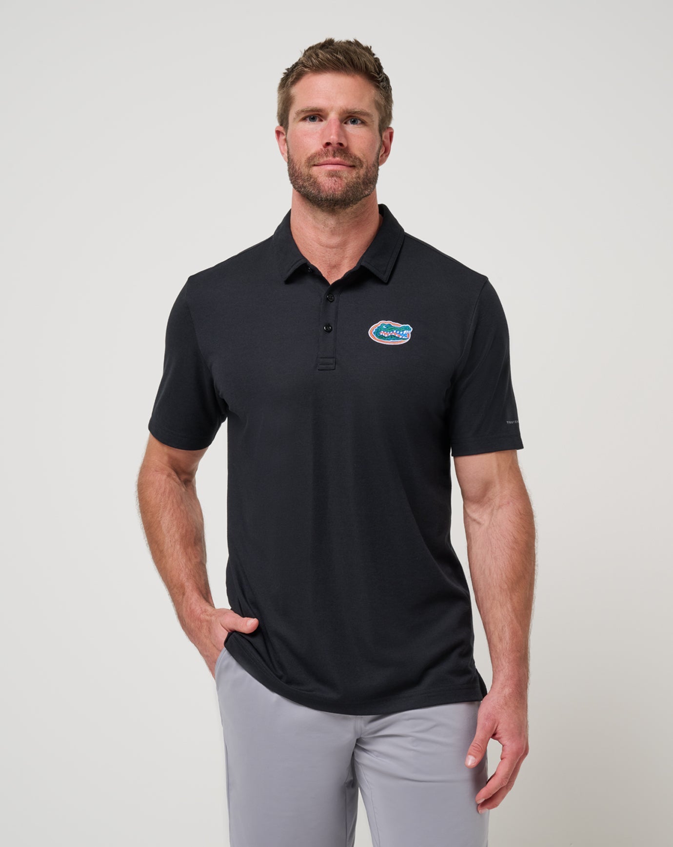 Black Travis Mathew Florida School Pride Polo