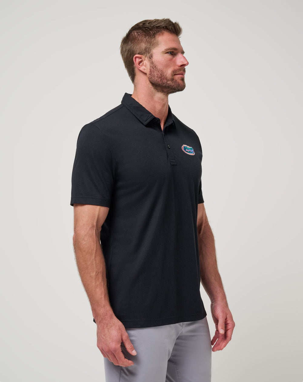 Black Travis Mathew Florida School Pride Polo