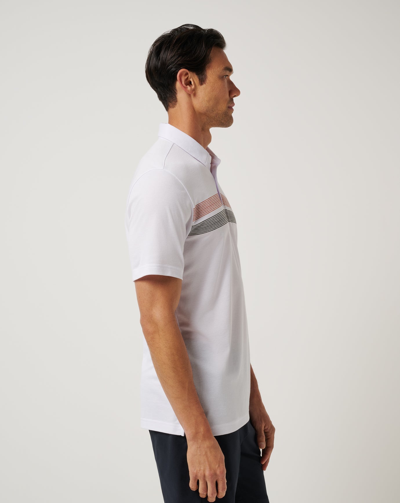 White/Orange Travis Mathew UT Austin Top Recruit Polo