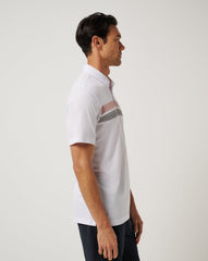 White/Orange Travis Mathew UT Austin Top Recruit Polo