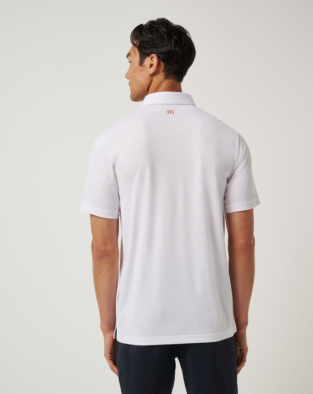 White/Orange Travis Mathew UT Austin Top Recruit Polo