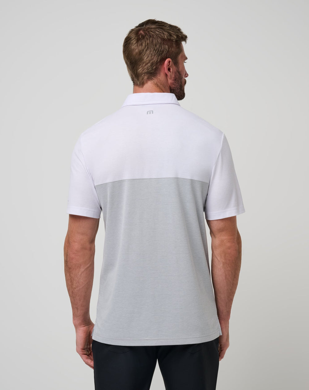 White/Heather Grey Travis Mathew UT Austin Drop Back Polo