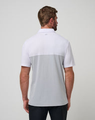 White/Heather Grey Travis Mathew UT Austin Drop Back Polo