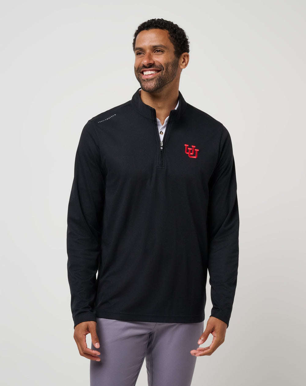 Black Travis Mathew Utah Time To Tailgate Quarter Zip