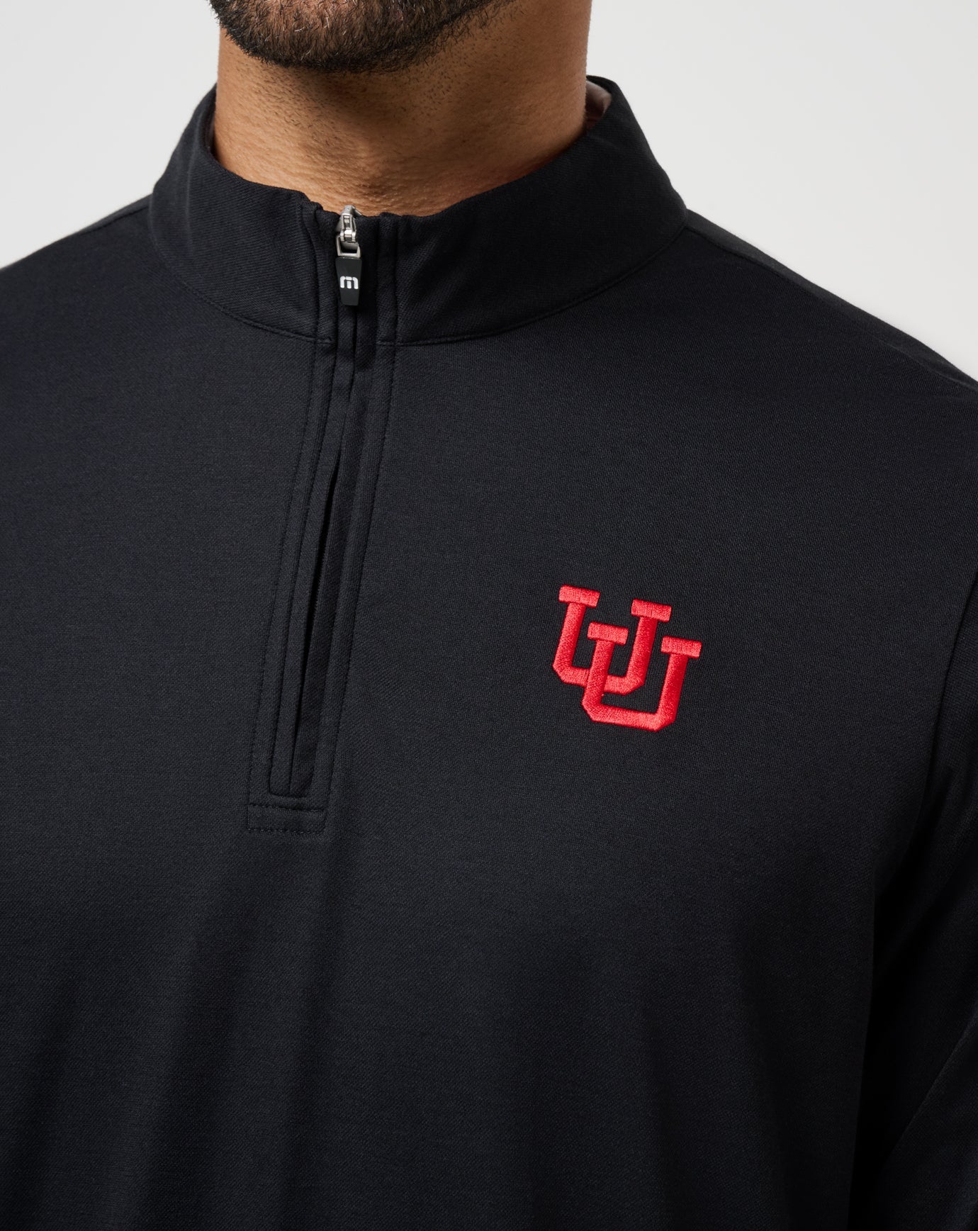 Black Travis Mathew Utah Time To Tailgate Quarter Zip