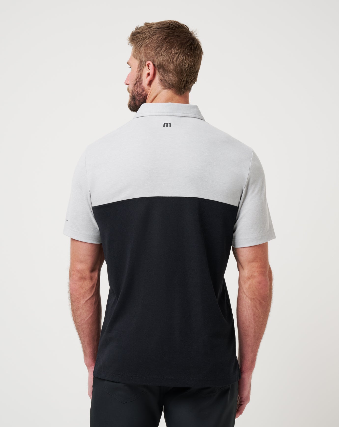 Heather Grey/Black Travis Mathew UT Austin Drop Back Polo