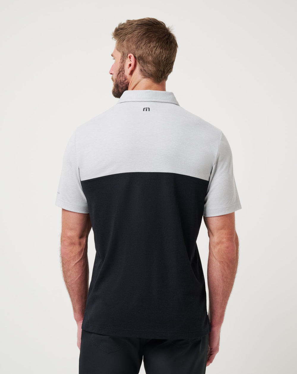 Heather Grey/Black Travis Mathew UT Austin Drop Back Polo