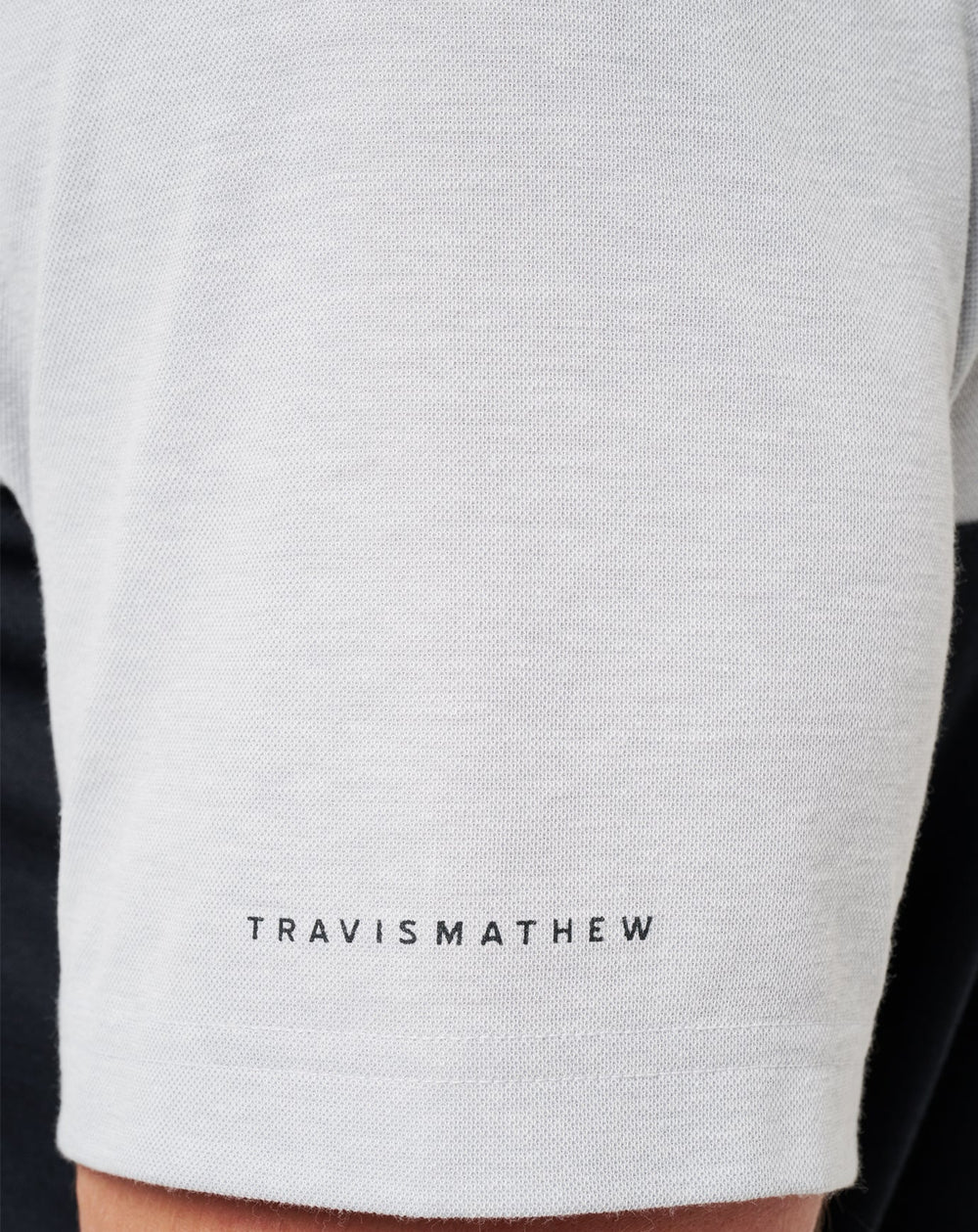 Heather Grey/Black Travis Mathew UT Austin Drop Back Polo