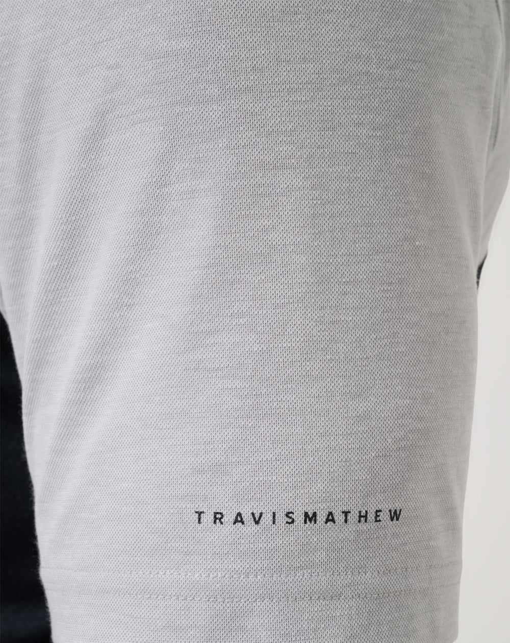 Heather Grey/Black Travis Mathew Utah Drop Back Polo