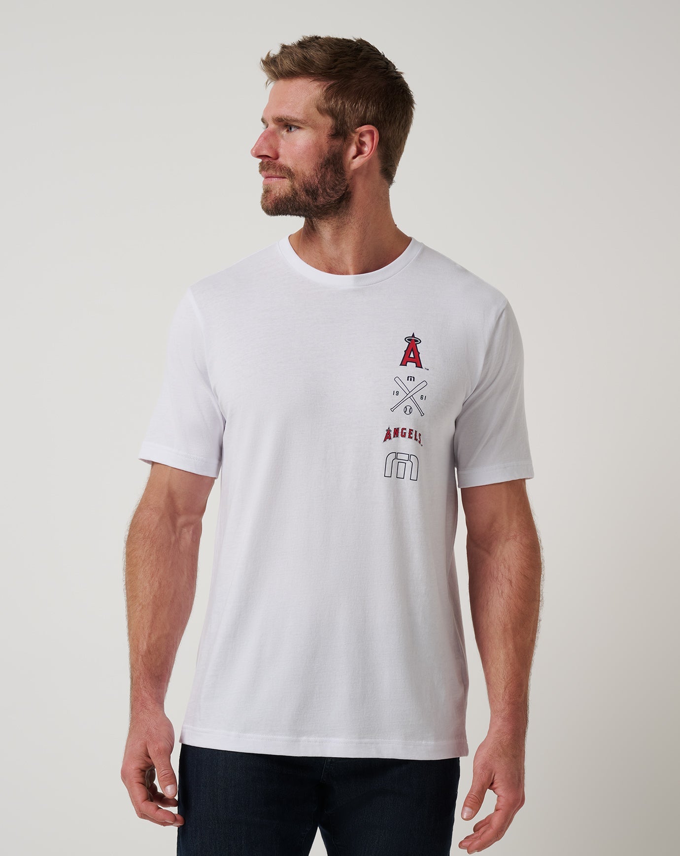 White Travis Mathew Los Angeles Angels Sunset Slam 2.0 Tee