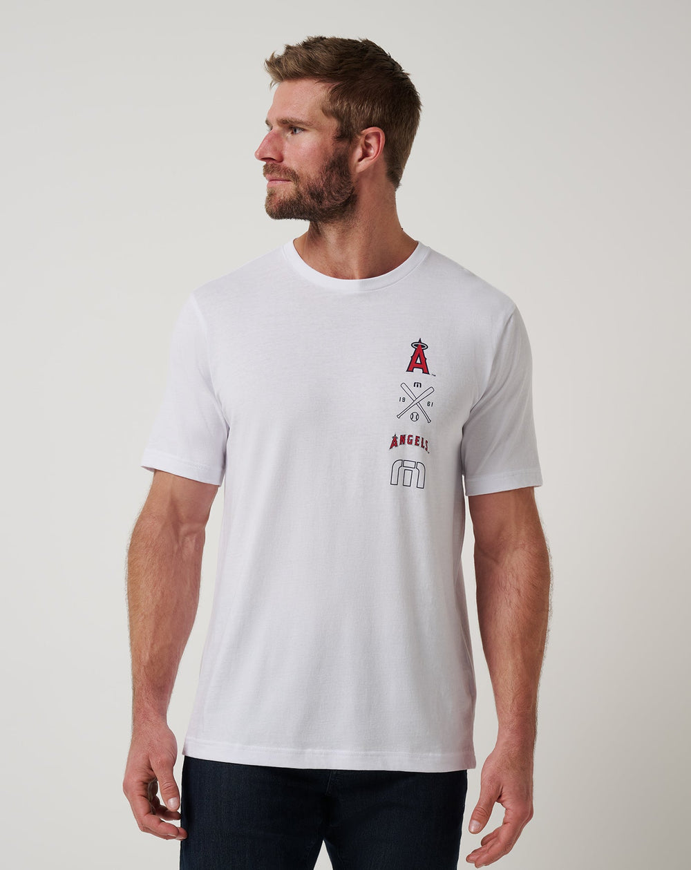White Travis Mathew Los Angeles Angels Sunset Slam 2.0 Tee