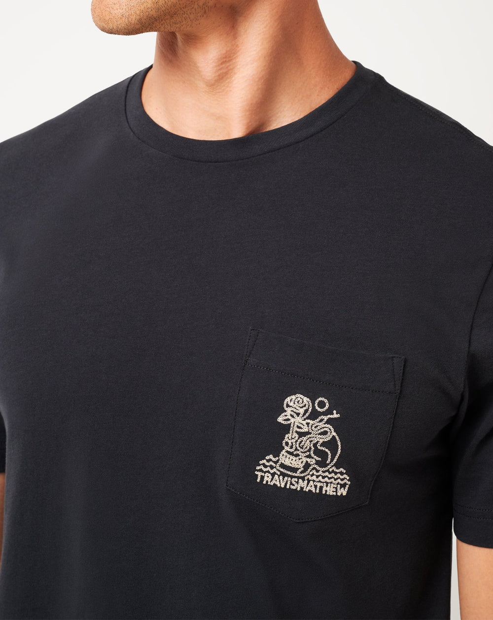Black Travis Mathew Lost Cave Pocket Tee