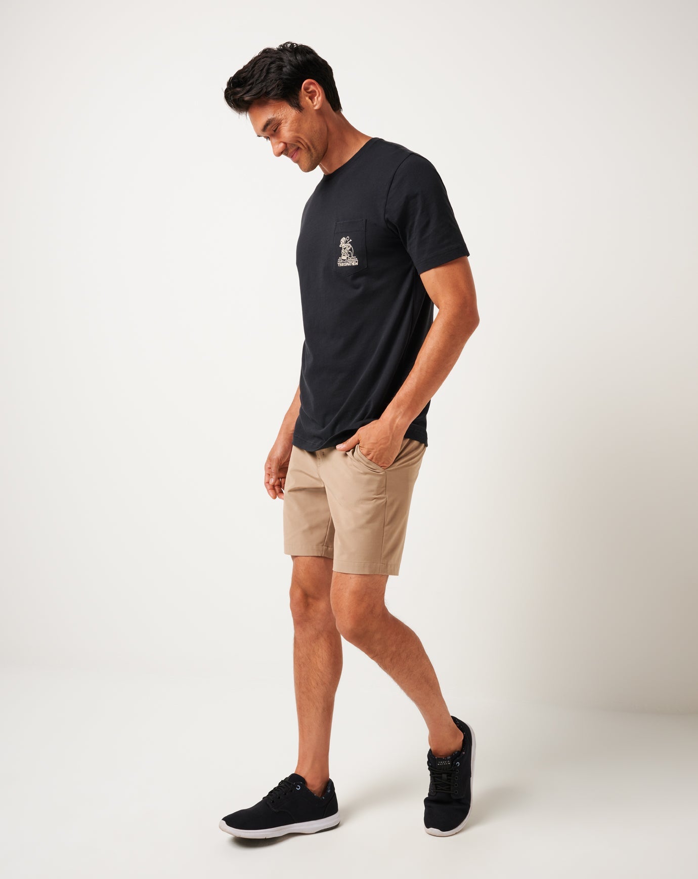 Black Travis Mathew Lost Cave Pocket Tee